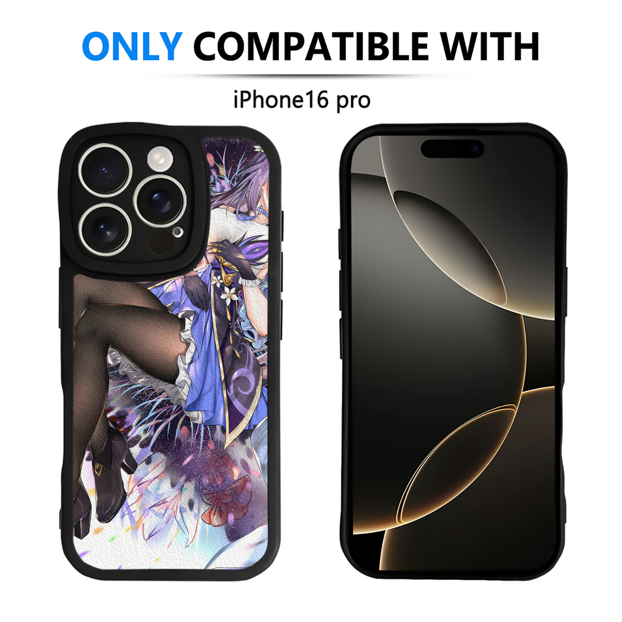 げんし神 genshin 【iPhone 16シリーズ対応】シリコンスマホケース（レザー調） 材質：シリコン